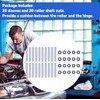 Akozon Garage Door Roller Sleeves, 20 Sets Garage Door Hinge