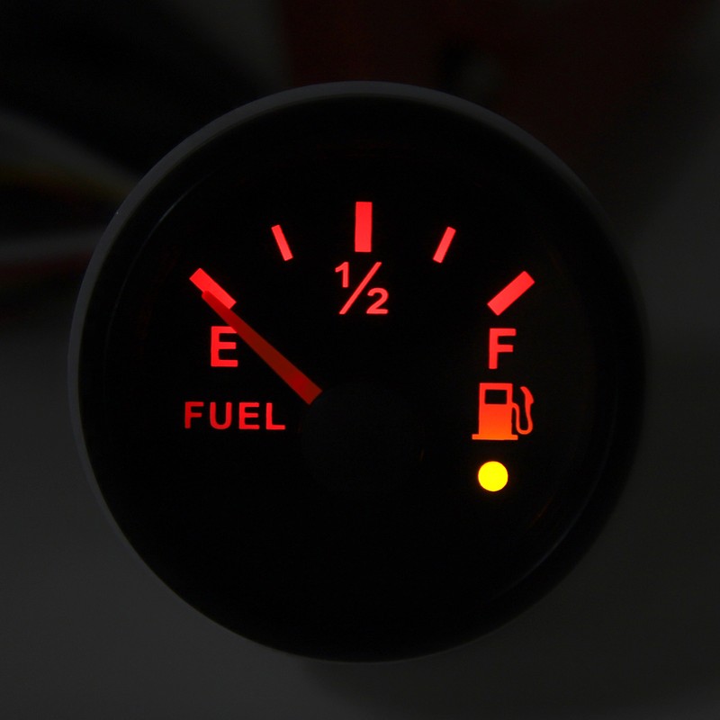 2in Fuel Level Gauge Colorful Backlight Fuel Level Meter for