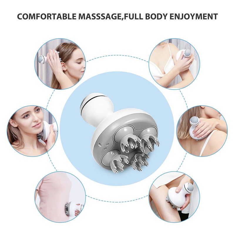 COMFIER Electric Cordless Hair Scalp Massager with Kneading 84 Massage
