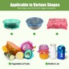 Silicone Stretch Lids for Food Storage in Fridge, Reusable Elastic
