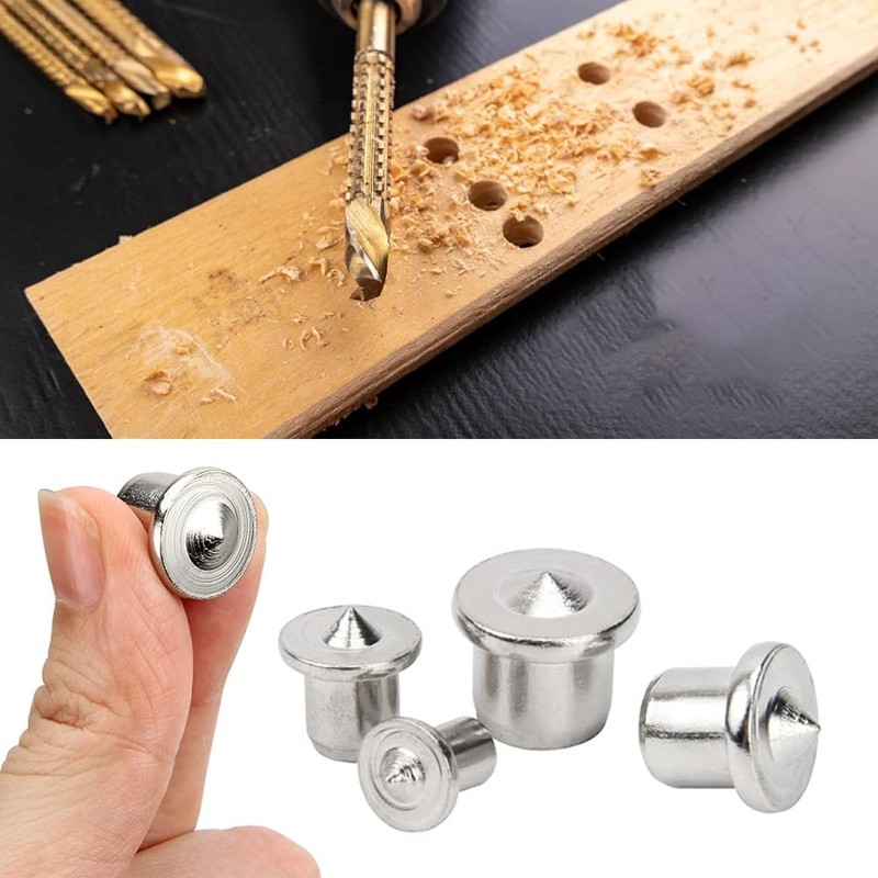 Wooden Dowel Centring Tips 24 Pieces, Dowel Marker Dowel Tips,