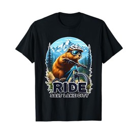 Beaver Bike Ride in Salt Lake City Cycling Bicycle T-Shirt
