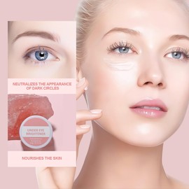 2 PCS Full Coverage Under Eye Brightener and Concealer - Long Lasting, Correcting Pink Cream for Dark Circles and Spots - Highlighter and Foundation in One