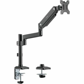 ErgoReach EP9 Premium Dual Ergonomic Monitor Arm, C-Clamp & Grommet – Up to 27″ Display