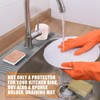 Kitchen Sink Splash Guard, 24in Faucet Mat Splash Catcher, Handle