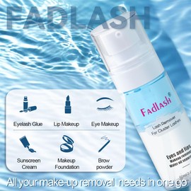Lash Cluster Remover 60ML Lash Remover for cluster lashes Eyelash Clusters Remover Gentle Soothing eyelash clusters Remover Fast Removal DIY at Home