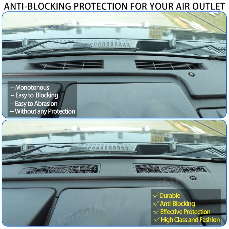 Fgtagtal Dashboard Air Vent Grill Panel Cover Fit for Hummer