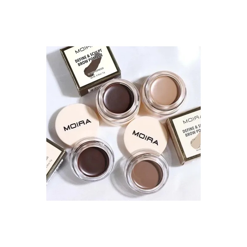 Pomada Cejas Moira Cosmetics Ash Brown Define & Sculpt Waterproof