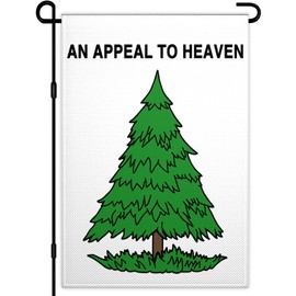 An Appeal to Heaven Garden Flag 12x18 Inch Double Sided We The People American War Revolution Liberty Pine Tree Garden Flags for Outside House Indoor Outdoor Patriotic Yard Sign Decoration