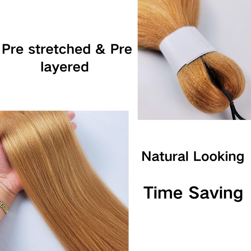 24/27 Kinky Braiding Hair Pre stretched Hypoallergenic Synthetic Ez Braid
