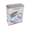 Westmark Ausziehbarer Topf-Untersetzer, Länge: 18 bis 42 cm, Rostfreier Edelstahl,