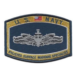 United States Navy Enlisted Surface Warfare Specialist Patch - Veteran Owned Business