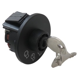 HaeKap 117-2221 137-4100 Ignition Switch with Keys 3 Postion 5 Terminals for Toro Z Master TimeCutter ZS SS Series Titan ExMark Lazer Z Quset Mowers