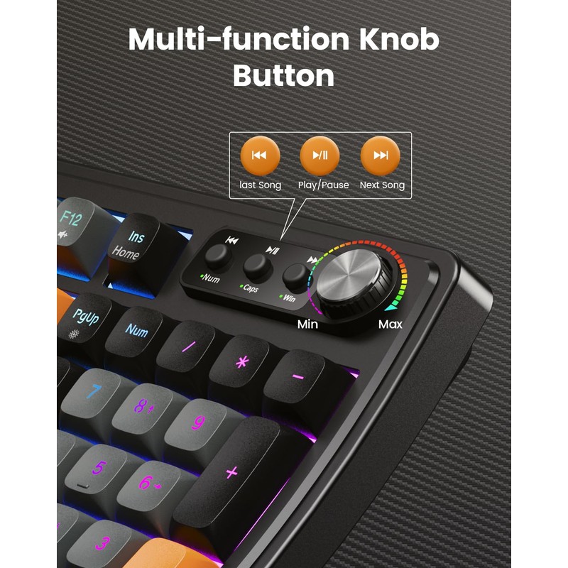 SABLUTE Gaming Keyboard and Mouse, Quiet Membrane with RGB Backlit