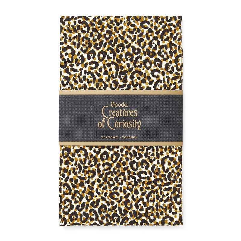 Spode Tea Towel - Leopard,Multi Coloured,Dimension - 45cm x 74cm/18"
