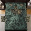 WeCozy King Size Bed Sheet Sets with Pillowcases, Green Tropical