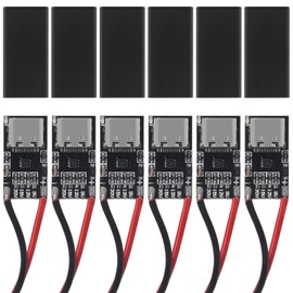 6pcs Type-C PD3.0 QC Trigger Board USB-C PD QC 5V 9V 12V 15V 20V DC Fixed Voltage Power Trigger Module 5A with QC Trigger Housing for Household Electronics