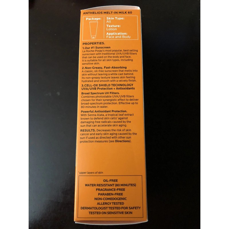 La Roche-posay Anthelios 60 Melt-in Sunscreen Milk 5 fl oz