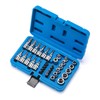 CASOMAN 34 Pieces 3/8-Inch Drive Torx Bit Socket and E-Torx
