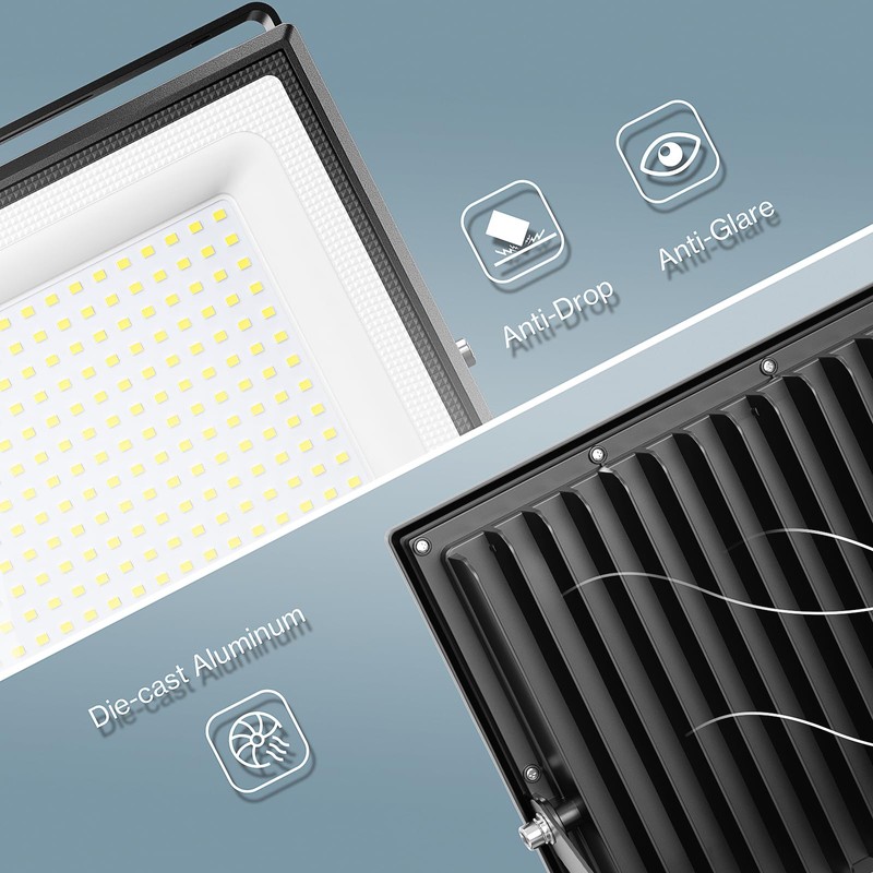 Olafus 2 Pack 300W LED Flood Light Outdoor, Super Bright