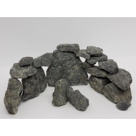 Aquaristone Rocks for Aquarium Stone Decorations 20lbBlack Jagged Granite FishTank Ornaments