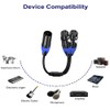 1 Male to 2 Female XLR Y Splitter Micrphone Cable,(11.8