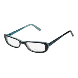 Thalia Abeja Womens/Ladies Rxable Latest Collection Designer Full-rim Eyeglasses/Eyeglass Frame (48-16-135, Black / Light Blue)