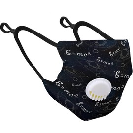 NC NC Adult Fashion Mask With Breathing Valve, Filter, Adjustable Elastic Ear Strap And Nose Strap