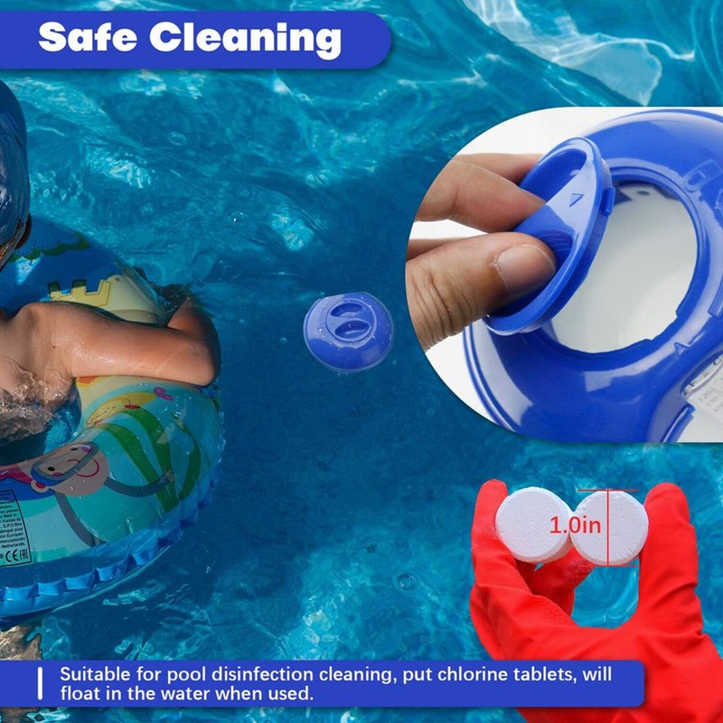 5" Floating Dispenser for Chlorine, Chlorine Tablets, Adjustable Chlorine Float