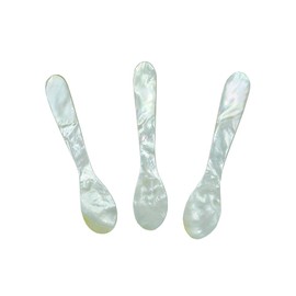 B&M Handicraft premium mother of pearl caviar spoon (3 pcs, 4.5 inches)