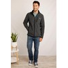 Weird Fish Rossten Eco Full Zip Grid Fleece Washed Black