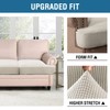 H.VERSAILTEX Stretch 3 Piece T Cushion Sofa Slipcovers Individually Sofa