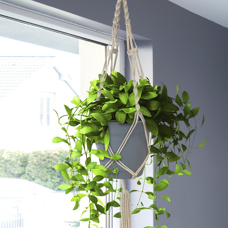 Sorbus Macrame Plant Hanger [4 Pack] Indoor Outdoor Hanging Plant