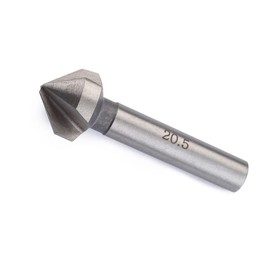 6 Pcs Cobalt Steel Single-End Countersink Chamfer Tool Deburring Tool Set Round Shank for Cutting Holes in Plastic Copper Aluminum Plate Insulation Boards PVC Sheet