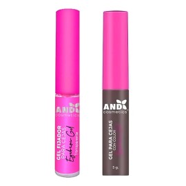 Kit And Cosmetics Gel Para Cejas Con Color+gel Fijador