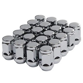 20 Pieces of Closed End Bulge Acorn Lug Nuts - 5 splines - Cone Seat - 19mm Hex (14 X 1.50)