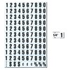 Magna Visual 3/4" Screen Printed Magnetic Black on White Numbers