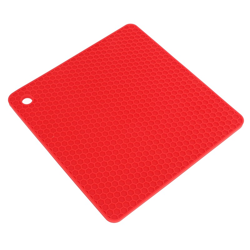 5Pcs Silicone Trivet Mat Square Round Honeycomb Hot Pad Non