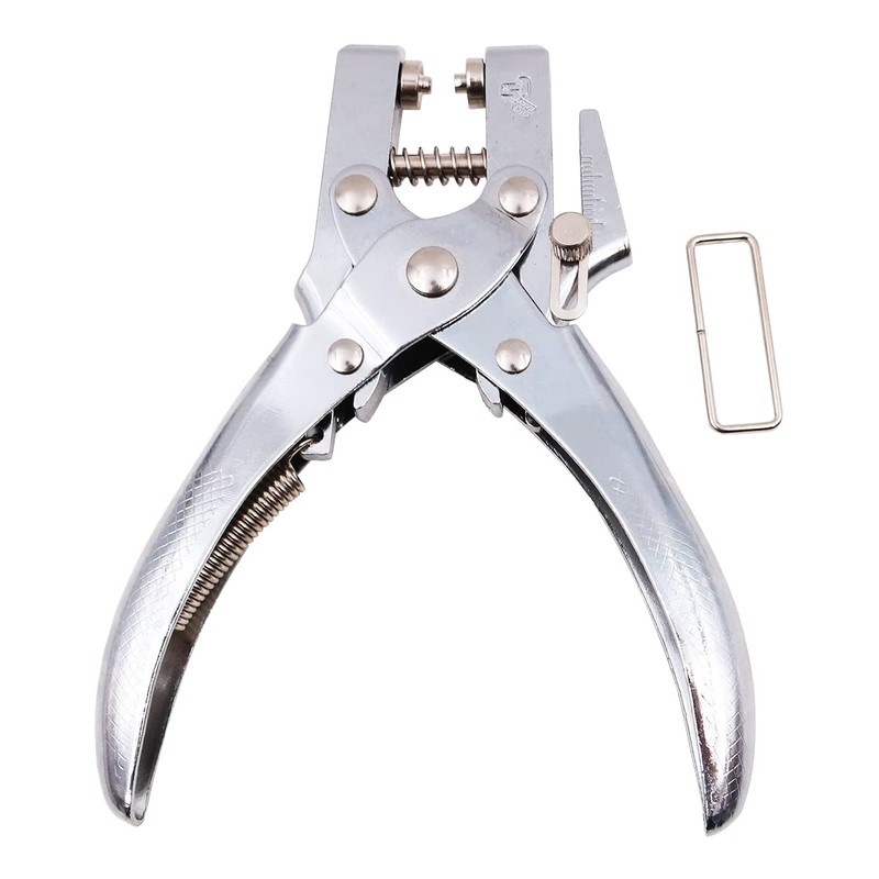 WANGCL 5mm Single Hole Punch and Eyelet riveting Pliers Set