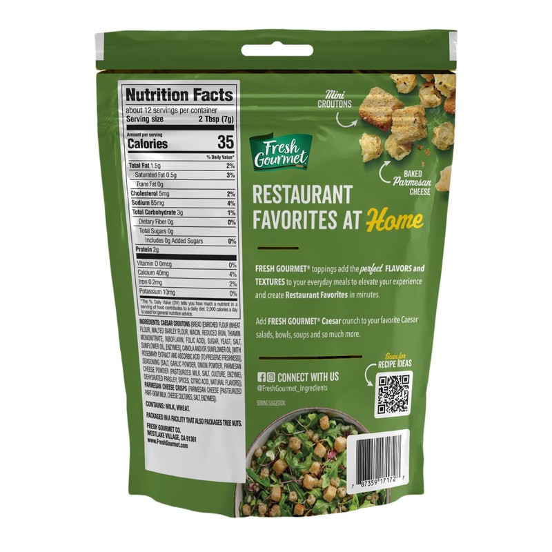 Fresh Gourmet Caesar Crunch, 3 Oz (Pack of 2)