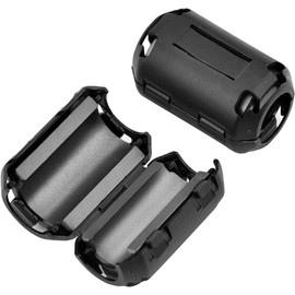 XShine (Pack of 20pcs) Clip-on Ferrite Ring Core RFI EMI Noise Suppressor Cable Clip for 3mm/ 5mm/ 7mm/ 9mm/ 13mm Diameter Cable, Black