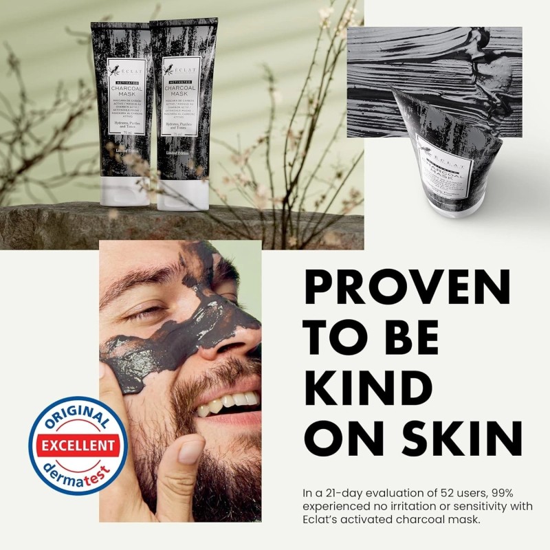 Eclat New Eclat Charcoal Peel-Off Face Mask – 2-in-1 Exfoliator