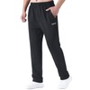 Zoulee Men's Casual Cotton Jogger Sweatpants Zipper Front Pants Style