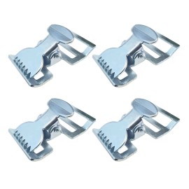 Tie 4 Safe 4 PCS 1" Zinc Plated Alligator Clip Spring Action Buckle For Tent Tie Down Strap