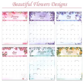 Calendar 2025 uk Family Planner, Approx. A3 2025 Calendar, 18 Month Family Calendar 2025, Calendars 2025 Month to View, Calender from Jan.2025 - Jun.2026 for Personal Organisers Kitchen - Flower