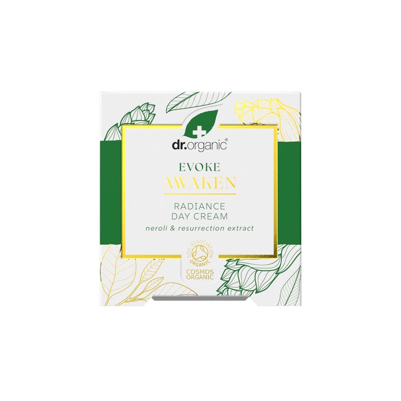 Dr Organic Evoke Awaken Radiance Day Cream, Hydrate, Even Skin