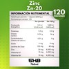 5H8 Nutrition | ZN20 Zinc 120 Cápsulas, 20 mgs De