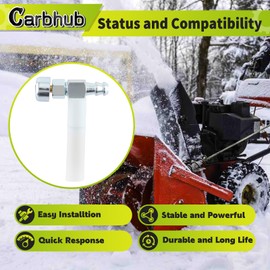 Fuel Gas Tank Grommet & Shut-Off Valve for Generators Craftsman Coleman Generac Snowblower Snow Thrower, 33/64" Fuel Gas Tank Grommet & Shut-Off Valve by Carbhub