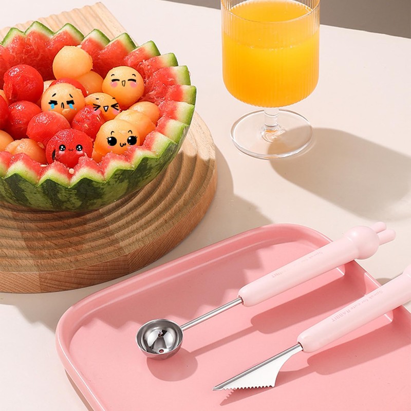 2 Pieces Fruit Tools, Ice Cream Scoop, Stainless Steel Kitchen