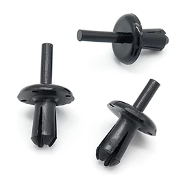 VVO Fasteners- Black Plastic Rear Wheel Arch Flares & Moulding Trim Clips for Land Rover Defender, (Pack of 10)